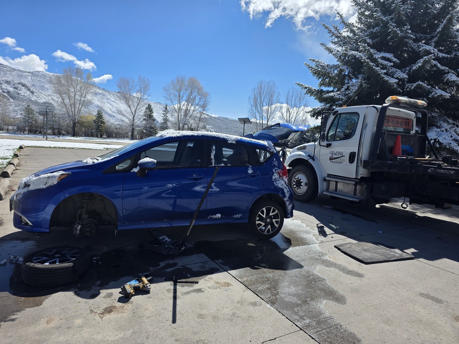 Roadside tire service in Colorado